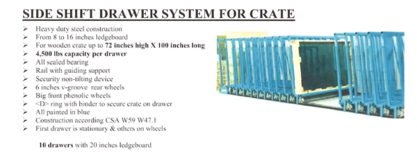 Bromer Side Shift Drawer System