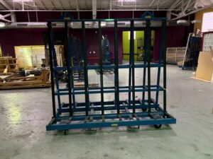 A Frame Rolling Glass Racks SOLD